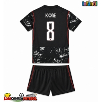 Camisa de Futebol Canadá Ismael Kone #8 Equipamento Secundário Infantil Mundo 2026 Manga Curta (+ Calças curtas)